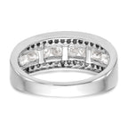 14K White Gold 7/8 carat Complete Diamond Band