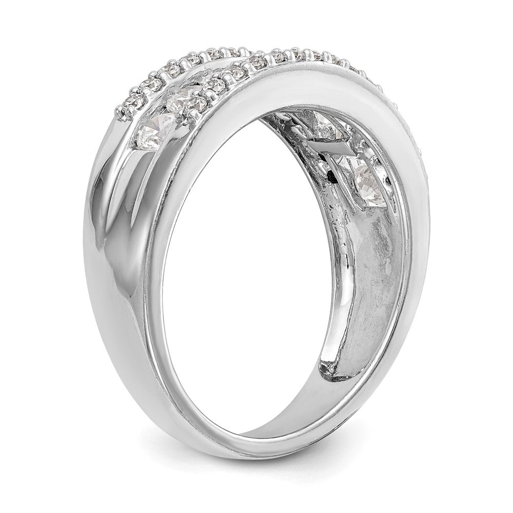 14K White Gold 7/8 carat Complete Diamond Band
