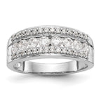 14K White Gold 7/8 carat Complete Diamond Band