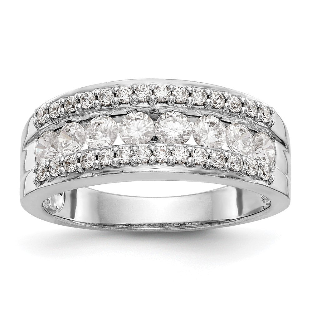 14K White Gold 7/8 carat Complete Diamond Band
