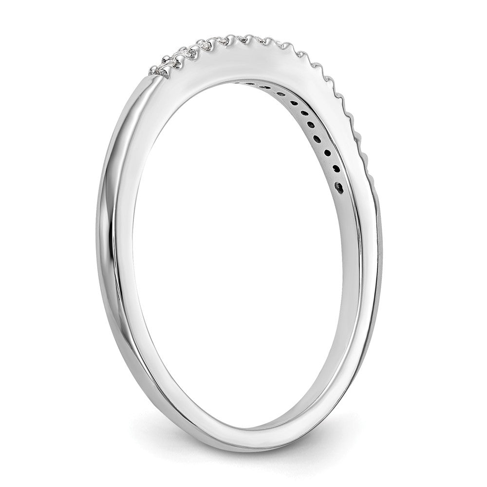 True Origin 14K White Gold 1/5 carat Lab Grown Diamond VS+ F+ Set of Two Complete Wedding Bands