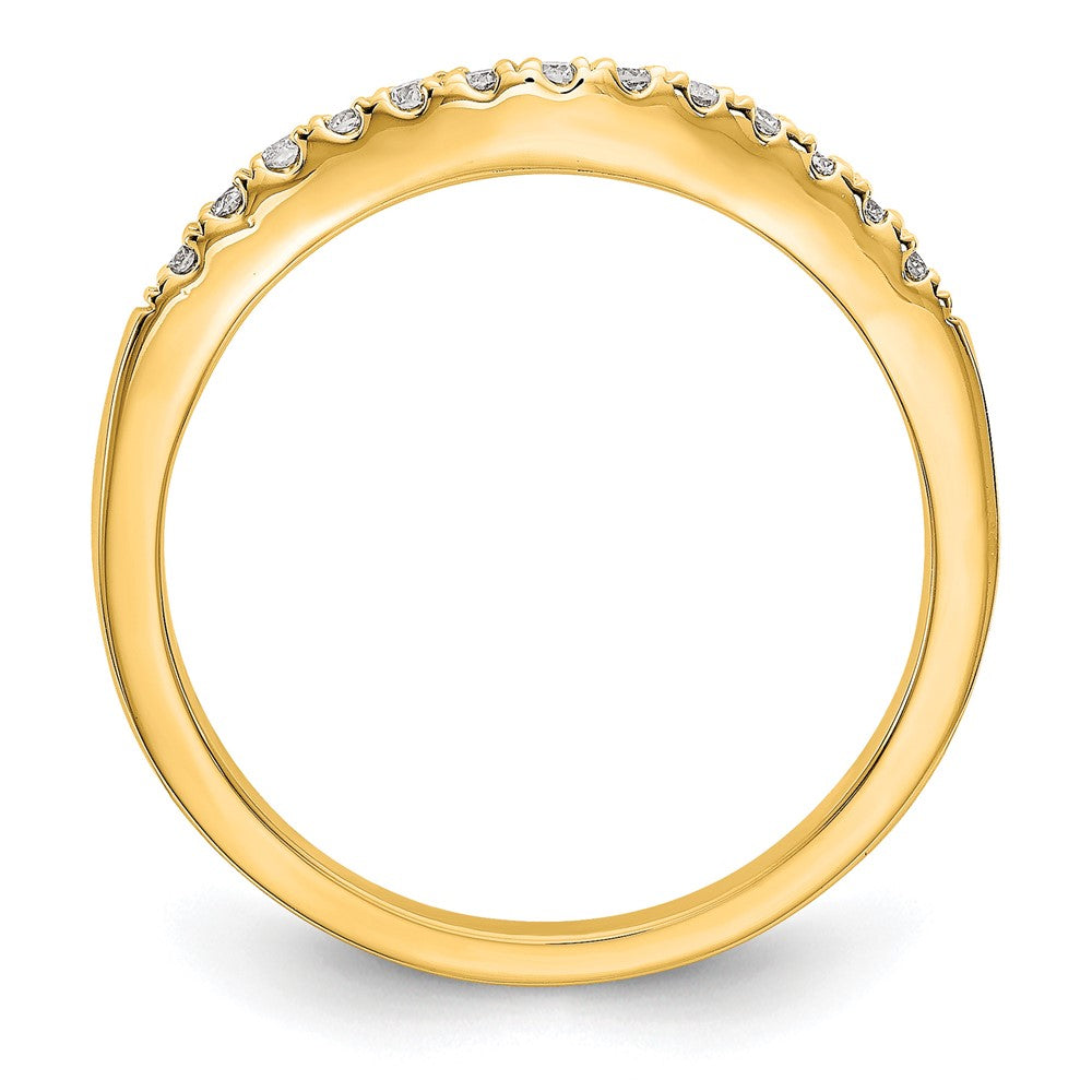 14K Set of Two Yellow Gold Diamond Bands