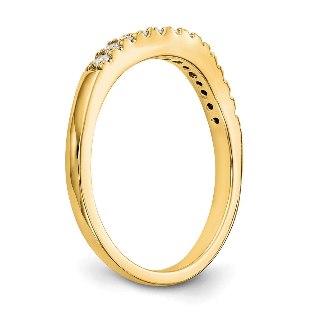 14K Set of Two Yellow Gold Diamond Bands