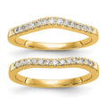 14K Set of Two Yellow Gold Diamond Bands