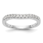 True Origin 14K White Gold 5/8 carat Lab Grown Diamond VS+ F+ Set of Two Complete Wedding Bands