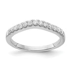 True Origin 14K White Gold 5/8 carat Lab Grown Diamond VS+ F+ Set of Two Complete Wedding Bands