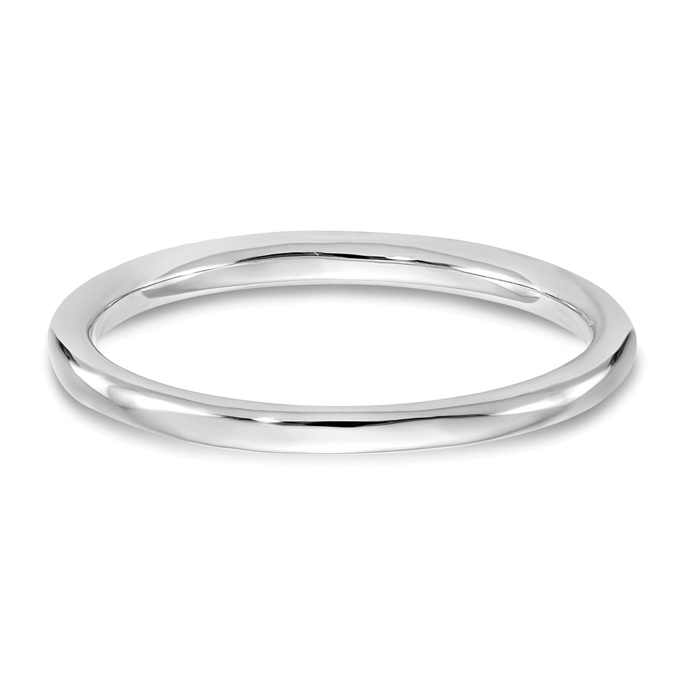 14K White Gold 1/20 carat Diamond Complete Wedding Band