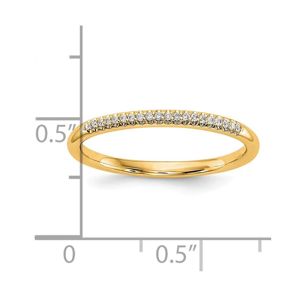 14K Yellow Gold Diamond Band