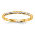 14K Yellow Gold Diamond Band