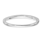 14K White Gold 1/10 carat Diamond Complete Wedding Band