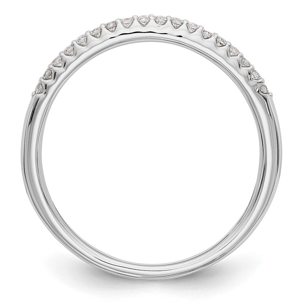14K White Gold 1/8 carat Diamond Complete Wedding Band