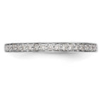 14K White Gold 1/8 carat Diamond Complete Wedding Band