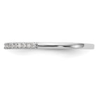 14K White Gold 1/6 carat Diamond Complete Wedding Band