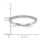 14K White Gold 1/6 carat Diamond Complete Wedding Band