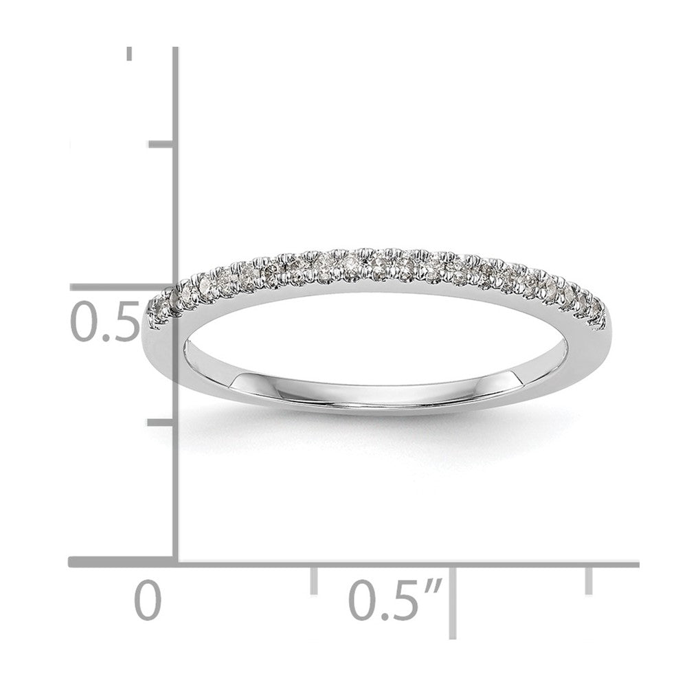 14K White Gold 1/6 carat Diamond Complete Wedding Band