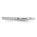 True Origin 14K White Gold 1/6 carat Lab Grown Diamond VS+ F+ Complete Wedding Band
