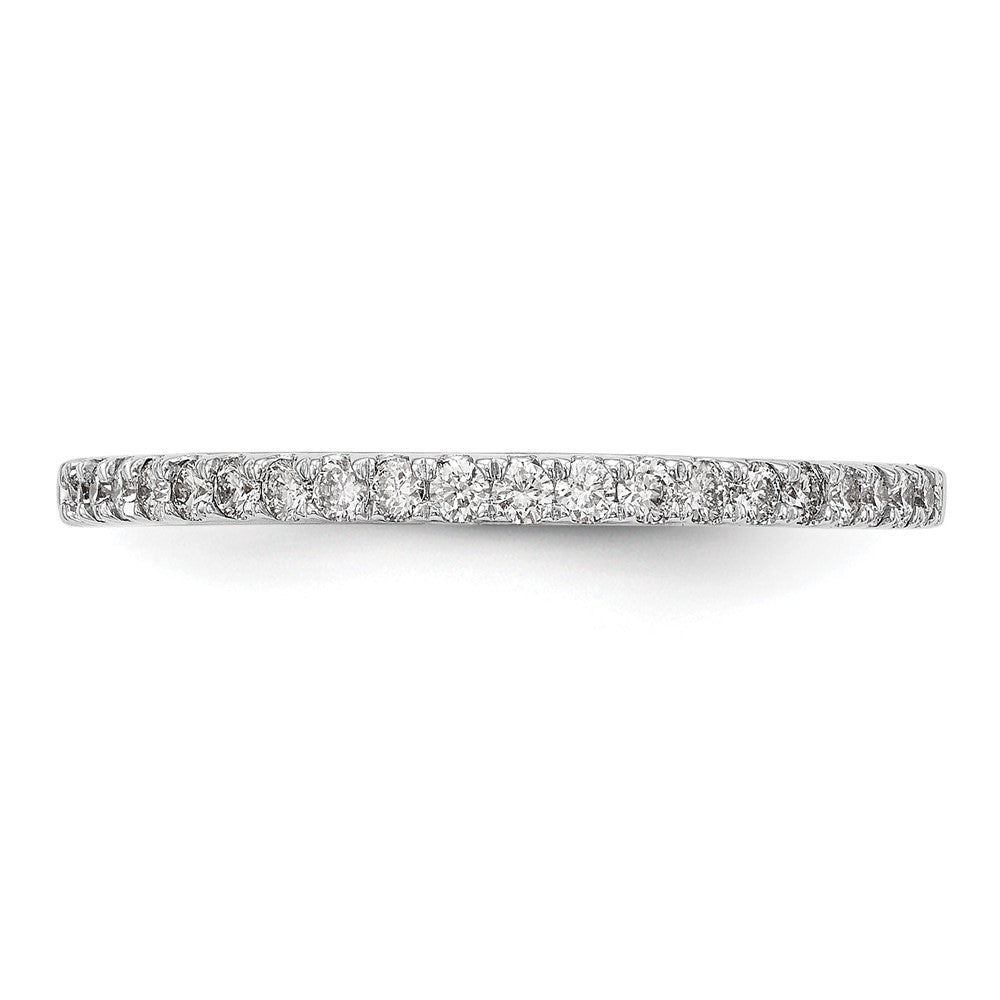 True Origin 14K White Gold 1/6 carat Lab Grown Diamond VS+ F+ Complete Wedding Band