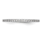 True Origin 14K White Gold 1/6 carat Lab Grown Diamond VS+ F+ Complete Wedding Band