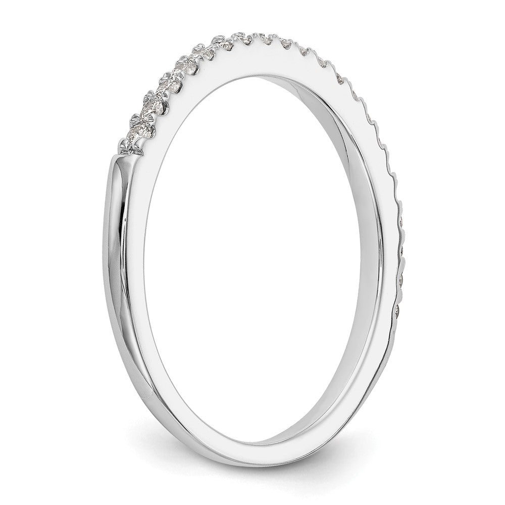 True Origin 14K White Gold 1/6 carat Lab Grown Diamond VS+ F+ Complete Wedding Band