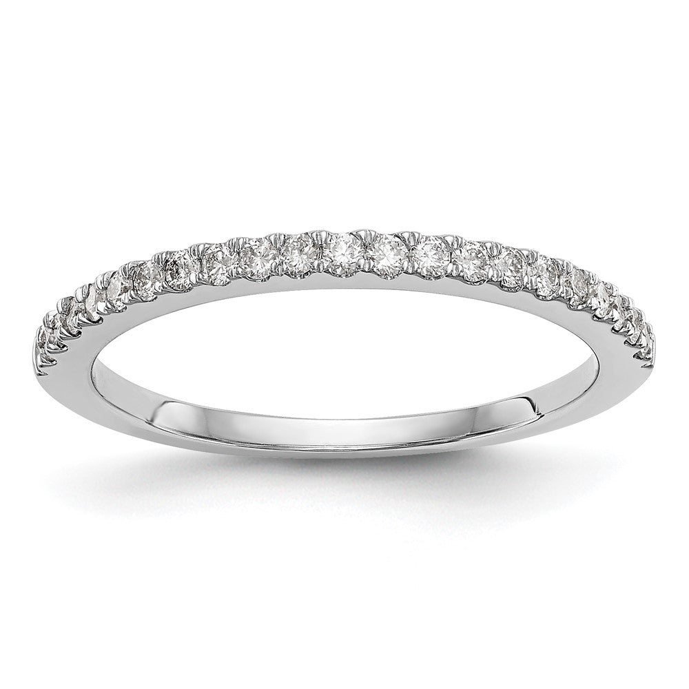 True Origin 14K White Gold 1/6 carat Lab Grown Diamond VS+ F+ Complete Wedding Band
