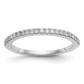 True Origin 14K White Gold 1/6 carat Lab Grown Diamond VS+ F+ Complete Wedding Band