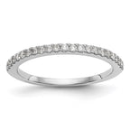 True Origin 14K White Gold 1/6 carat Lab Grown Diamond VS+ F+ Complete Wedding Band