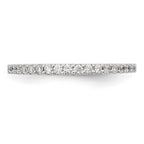 14K White Gold 1/3 carat Diamond Complete Wedding Band