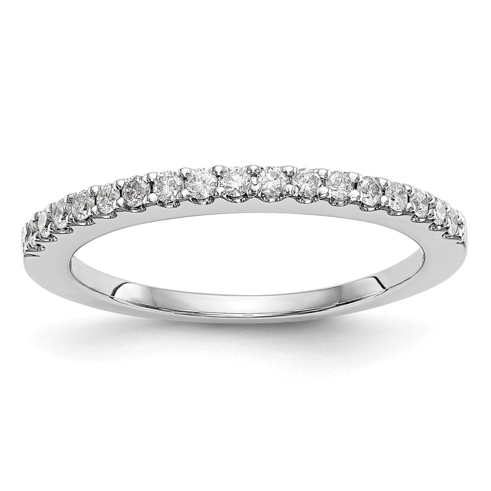 True Origin 14K White Gold 1/3 carat Lab Grown Diamond VS+ F+ Complete Wedding Band