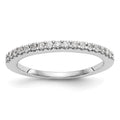 True Origin 14K White Gold 1/3 carat Lab Grown Diamond VS+ F+ Complete Wedding Band
