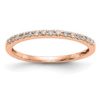 14K Rose Gold Diamond Band