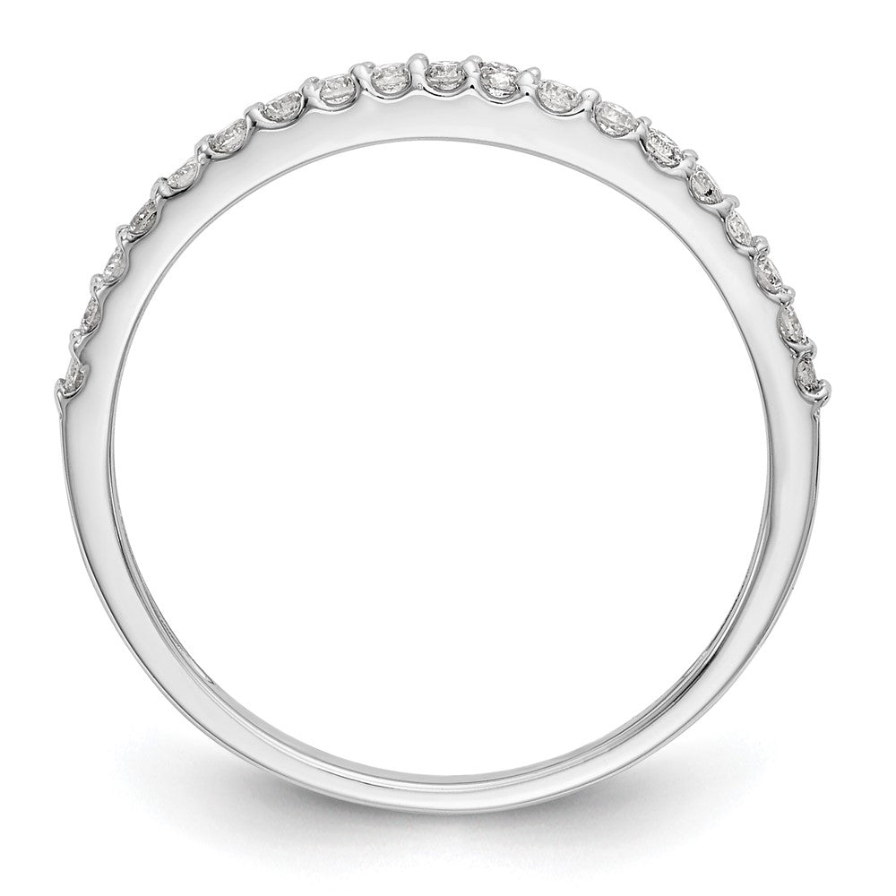 14K White Gold 1/5 carat Diamond Complete Wedding Band