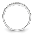 14K White Gold 1/5 carat Diamond Complete Wedding Band