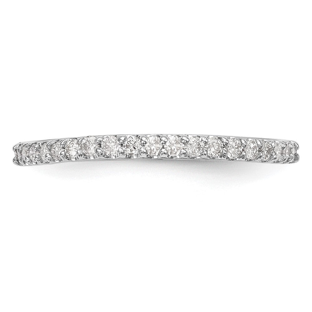 14K White Gold 1/5 carat Diamond Complete Wedding Band