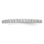 14K White Gold 1/5 carat Diamond Complete Wedding Band