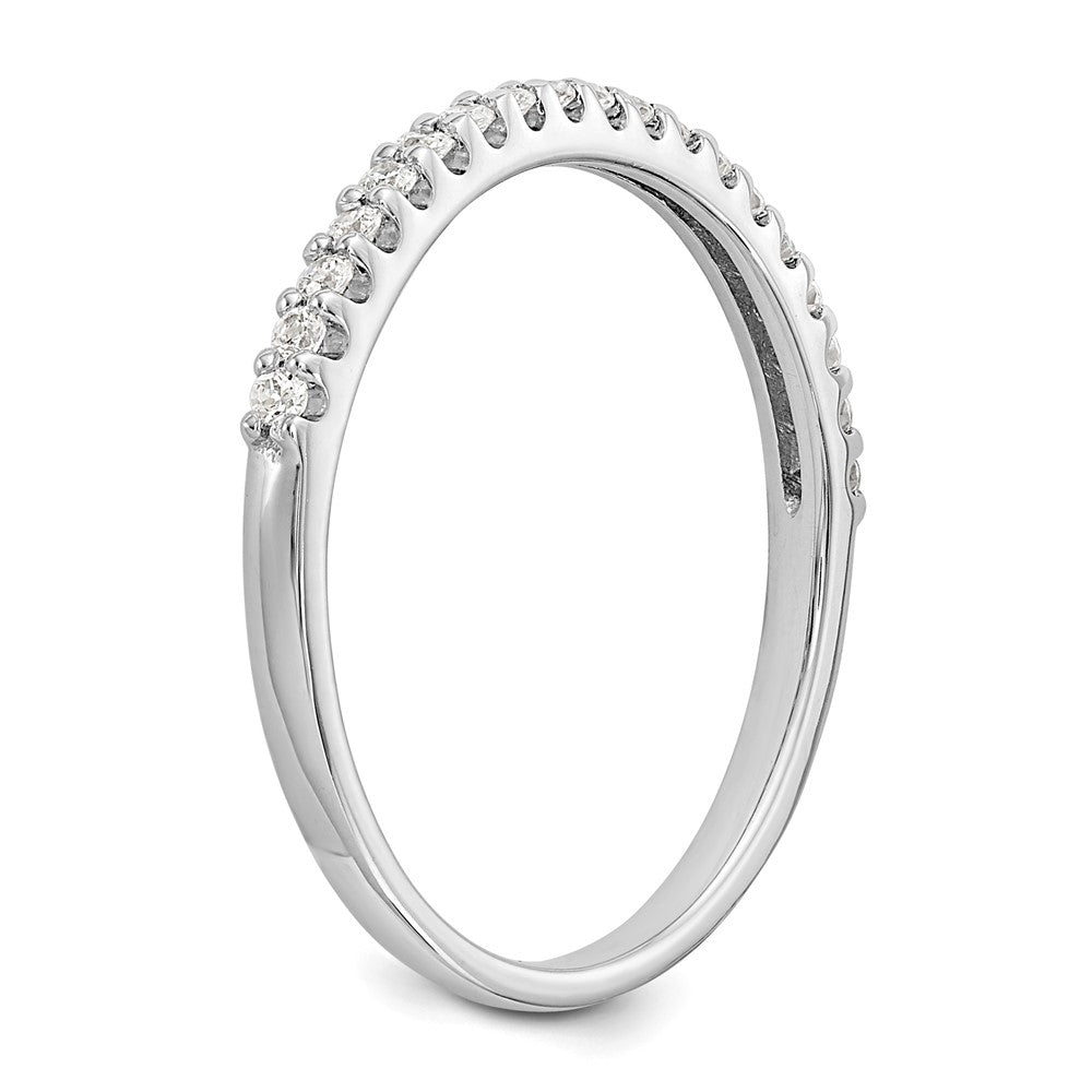14K White Gold 1/5 carat Diamond Complete Wedding Band