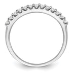 14K White Gold 1/4 carat Diamond Complete Wedding Band