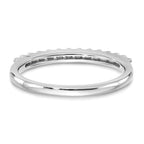 14K White Gold 1/4 carat Diamond Complete Wedding Band
