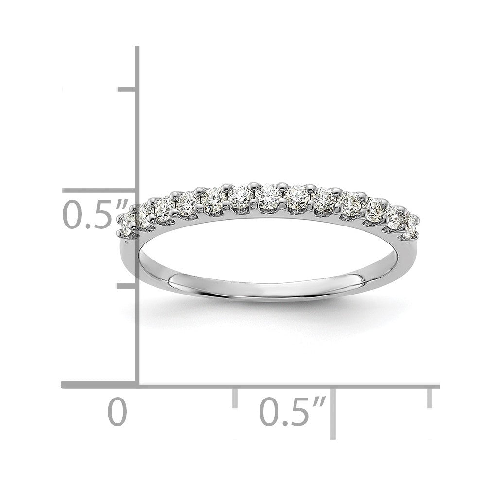 14K White Gold 1/4 carat Diamond Complete Wedding Band