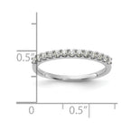 14K White Gold 1/4 carat Diamond Complete Wedding Band