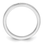 14K White Gold 5-Stone 1/4 carat Round Diamond Complete Channel Band