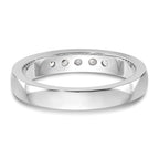 14K White Gold 5-Stone 1/4 carat Round Diamond Complete Channel Band