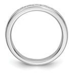 14K White Gold 5-Stone 1/3 carat Round Diamond Complete Channel Band
