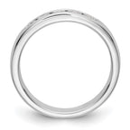 14K White Gold 5-Stone 1/2 carat Round Diamond Complete Channel Band