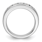 14K White Gold 5-Stone 3/4 carat Round Diamond Complete Channel Band