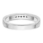 14K White Gold 5-Stone 1/10 carat Round Diamond Complete Channel Band