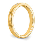 14K Yellow Gold 5-Stone 1/10 carat Round Diamond Complete Channel Band