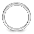 14K White Gold 5-Stone 1/4 carat Round Diamond Complete Channel Band