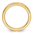 14K Yellow Gold 5-Stone 1/4 carat Round Diamond Complete Channel Band