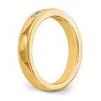 14K Yellow Gold 5-Stone 1/4 carat Round Diamond Complete Channel Band