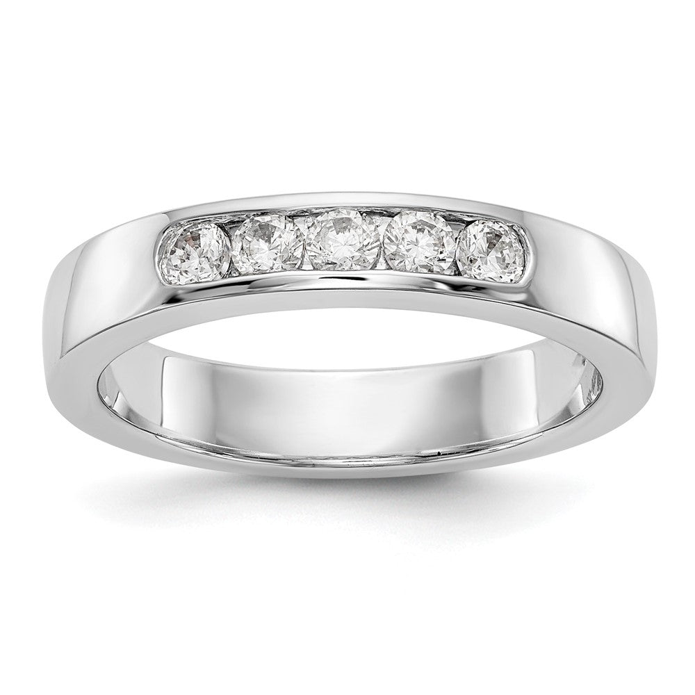 14kw TRUE ORIGIN Lab Grown Diamond VS+, F+ 5-Stone Channel Band
